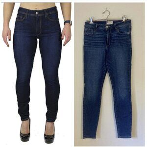 Fran Denim Nicole High Rise Skinny Jeans Dark Wash Size 28